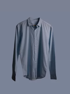 Zwync Delicate blue shirt front design, best smart casual shirts for Men in Bangalore