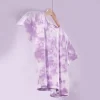 Zwync Women Lavender & white Tie-Dye Co-ords top design, best co ord sets women in Bangalore